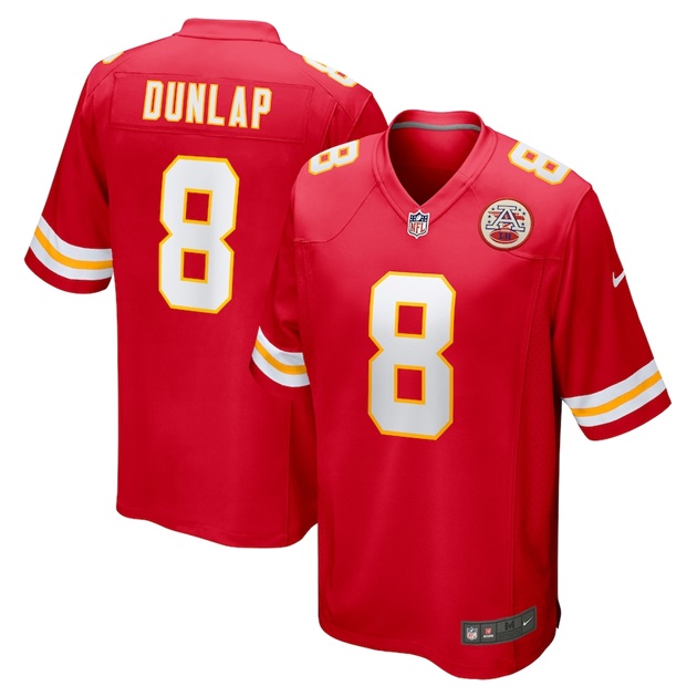 mens nike carlos dunlap red kansas city chiefs home game player jersey